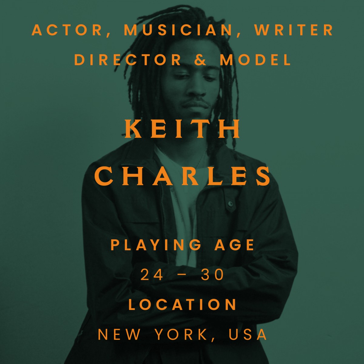 Keith Charles, actor, musician, new york