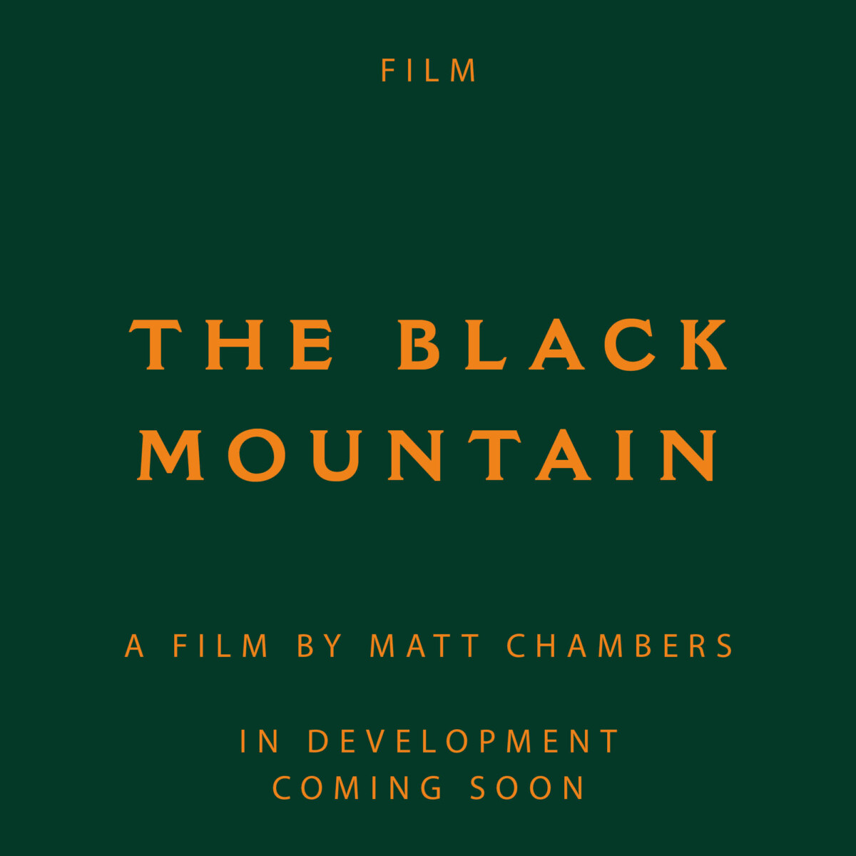 matt chambers, the black mountain